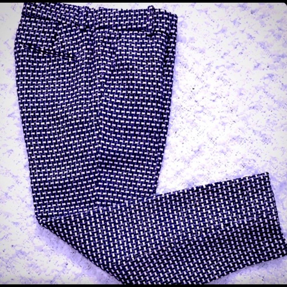 Printed J Crew cafe capri